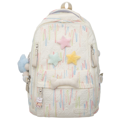 日系大容量双肩包学生书包