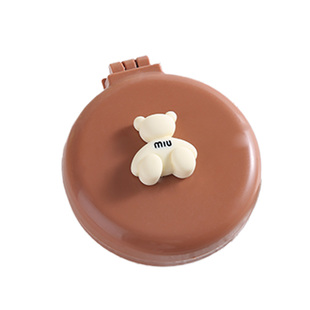 可爱小梳子随身便携迷你气垫梳儿童女孩折叠气囊梳按摩梳镜子一体