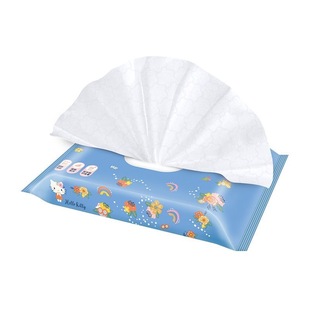 妮飘湿厕纸50抽家庭装私处清洁湿纸巾女生姨妈擦屁屁抑菌户外露营