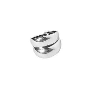 韩国东大门戒指女简约波浪光形面实心潮人冷淡风情侣指环戒指女款