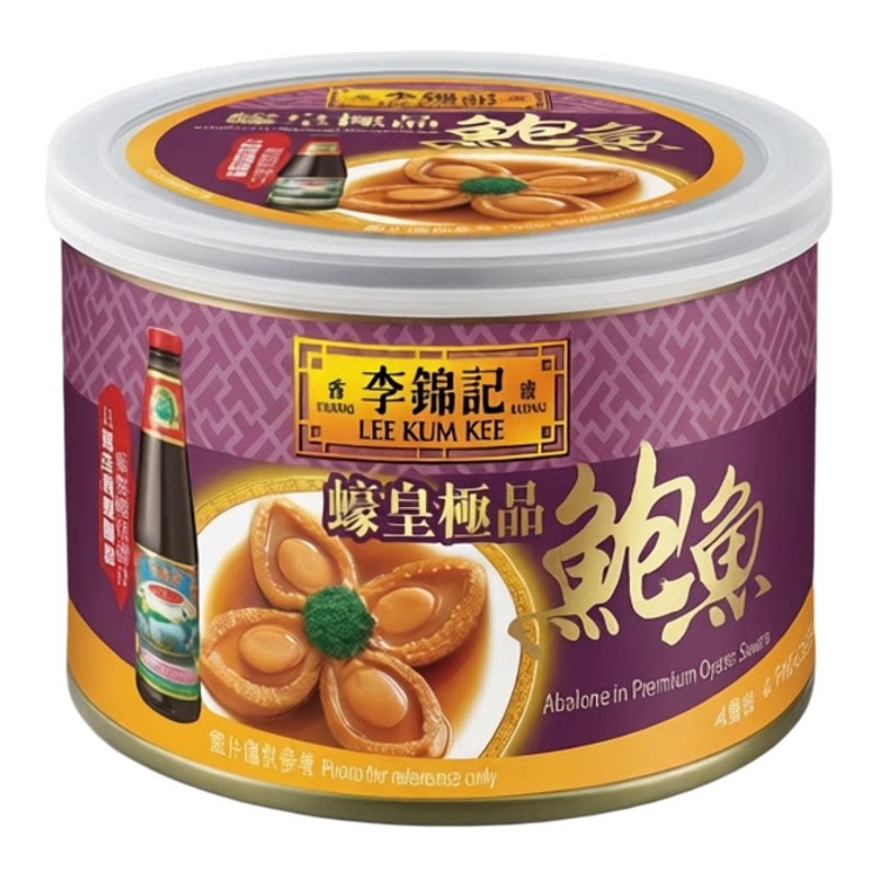 李锦记优惠孖装蚝皇鲍鱼180g严选肉质肥美口感烟韧秘制鲜汁即食版