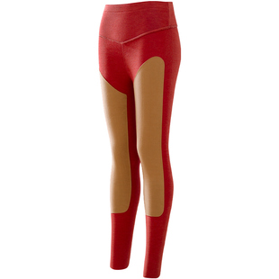 梦特娇羊绒蚕丝德绒高腰秋裤女加绒加厚保暖裤衬裤驼绒打底裤冬季