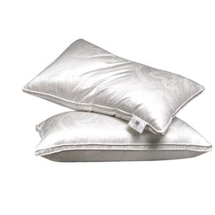 富安娜枕头蚕丝枕轻奢提花成人家用睡眠护颈酒店丝棉学生单只枕芯