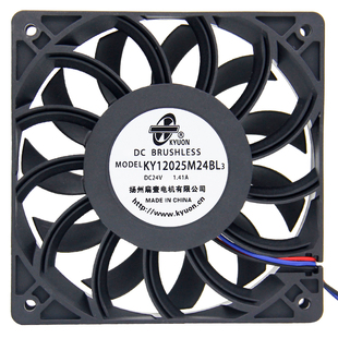 厂家直销直流风机12025 12V 24V 120*120*25 散热风扇 双滚珠轴承