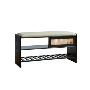 实木换鞋凳家用门口黑色可坐式穿鞋凳长条凳入户门鞋架坐凳一体