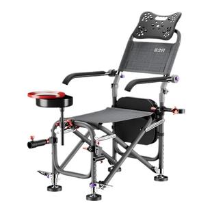 航空铝钓椅全地形多功能铝合金可折叠便携式台钓升降超轻骑士躺椅