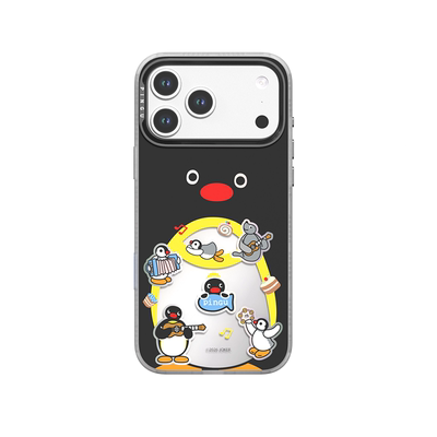 pingu正版授权适用苹果18promax磁吸MagSafe手机壳iphone18pro全包软边防摔磨砂保护套