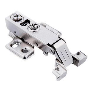 铝框柜门不锈钢液压铰链玻璃铝合金合页窄边框铝门铰方头阻尼全盖