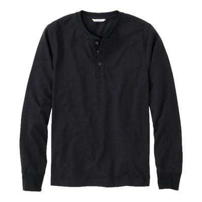 L.L. Bean宾恩男士T恤长袖亨利衫纯棉男装套头衫柔软亲肤秋季新款