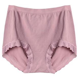 大码内裤女士胖mm200斤中年高腰无痕有机棉舒服高弹加肥加大妈妈