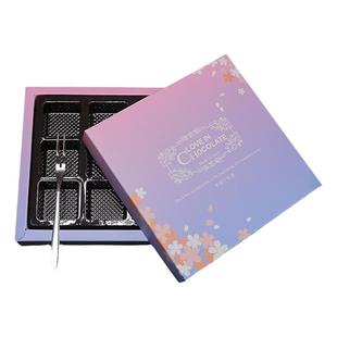 情人节熔岩生巧克力包装盒高档礼盒手工纸盒diy模具星空生巧盒子