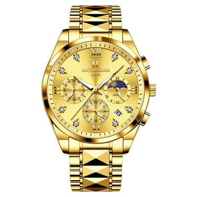 瑞士正品月相机械男士手表金表