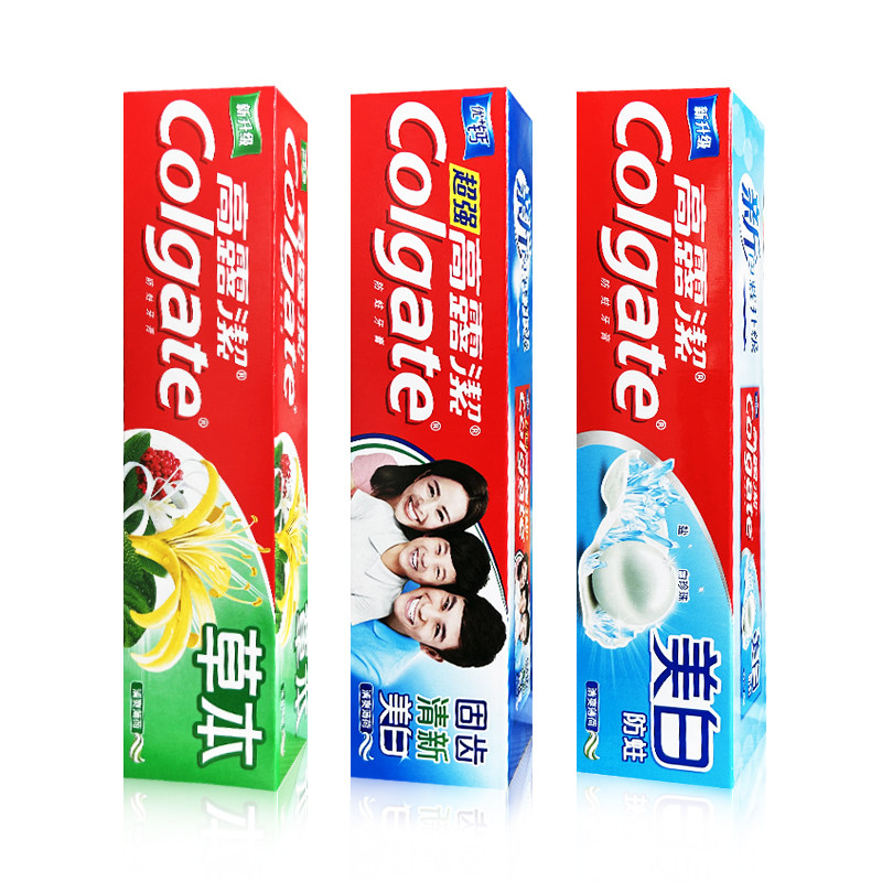 高露洁正品超强草本防蛀牙膏减异味嘴臭清新口气护龈健齿成人家庭