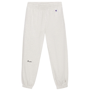 Champion冠军休闲卫裤男2025秋季新款纯色刺绣束脚裤纯棉运动长裤