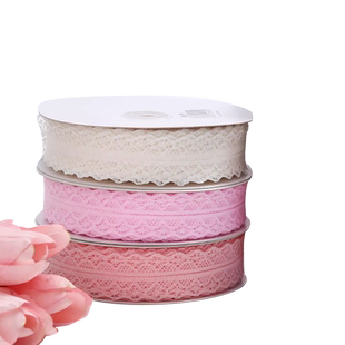 白色蕾丝纱带手捧花束绑带蕾丝边装饰缎带鲜花礼品包装丝带花店用