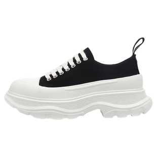 增高7CM帆布鞋女2026年新款春季小白鞋松糕厚底爆款小个子老爹鞋