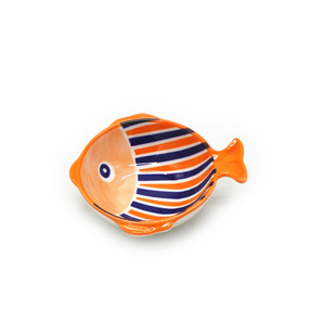 3个鱼形陶瓷料碟 家用油盐酱醋网红味碟 吃火锅蘸料小碗 咸菜小盘