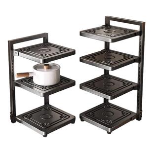 厨房多层置物架家用多功能整体橱柜下水槽锅具竈台分层放锅架收纳