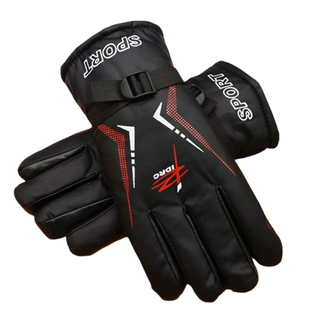 手套男士冬季防水防寒保暖手套加绒加棉加厚户外骑行运动休闲手套