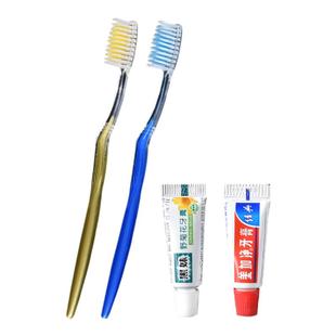 盒装软毛牙具酒店民宿宾馆一次性用品黑妹两面针牙膏洗浴牙刷定制