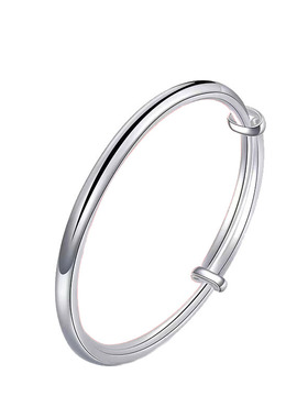 7~14岁可调大小999幻彩足银手镯