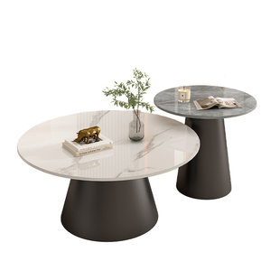 岩板茶几客厅家用小户型简约现代茶台极简轻奢2023新款大理石茶桌