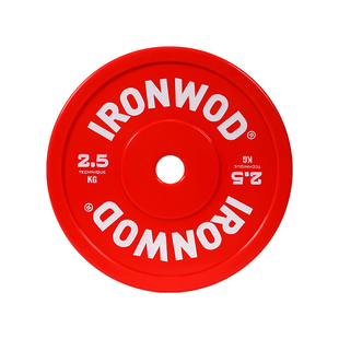 IRONWOD杠铃片技术片防摔裂technique plate塑料健身房家用男女士