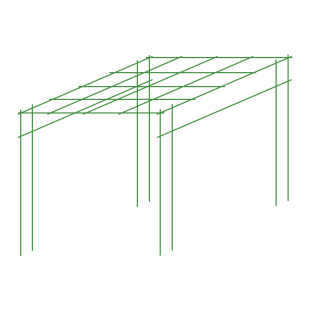 葡萄架子户外室外园艺爬藤架包塑钢管爬藤支架百香果葡萄攀爬架子