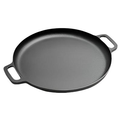 加厚铸铁无涂层平底锅