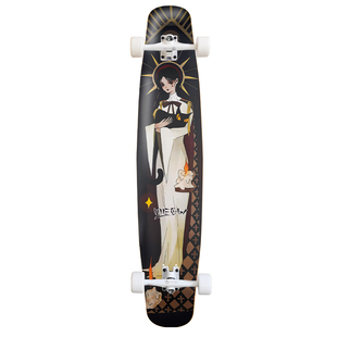 Meow长板喵板专业板男女dancing冢中人初学玻纤枫木舞板代步滑板