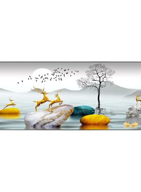 客厅装饰画沙发背景墙画晶瓷挂画