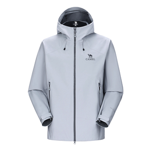 骆驼户外北极壳冲锋衣男硬壳夹克2026春新款3层压胶全天候外套女