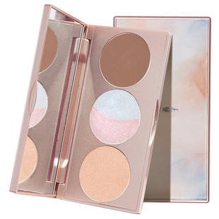 花西子高光修容盘粉盘闪粉鼻影粉阴影一体盘提亮肤色珠光粉饼礼物