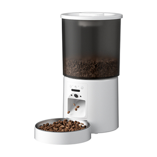 米其猫宠物自动猫喂食器带摄像头可视 狗猫双碗304不锈钢智能定时