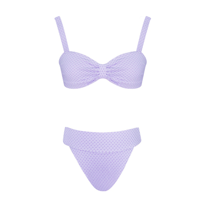 蝴蝶结抹胸显瘦高腰比基尼