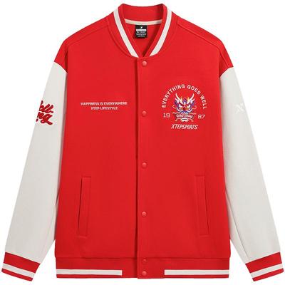 特步新春系列棒球服男休闲宽松