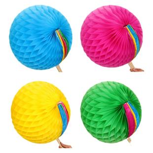 手翻花变色扇子运动会入场开幕式手拿道具儿童幼儿园演出方阵包邮