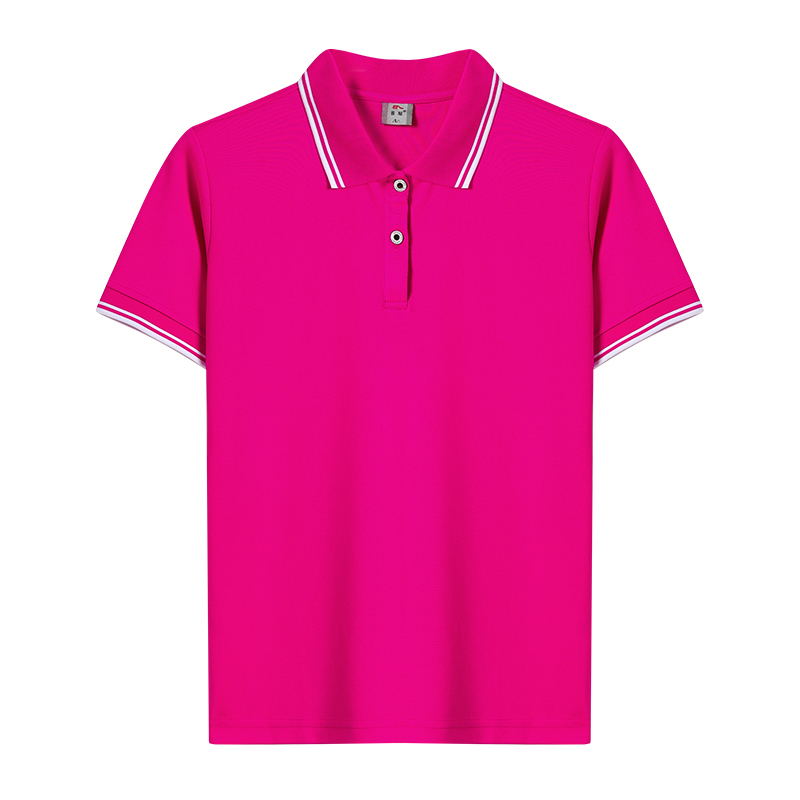 晋冠夏季短袖运动T恤男女服佳木斯健身操服装团体工服速干polo衫