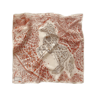 气质款~骏马之城真丝小方巾丝巾女100%桑蚕丝领巾装饰围巾礼盒装