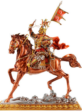 格萨尔王彩绘居家供奉摆件佛像