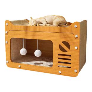 猫抓板猫窝一体耐磨不掉屑猫爪板四季通用猫屋沙发防抓猫咪玩具