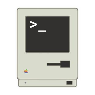 复古mac开发者大会笔记本电脑macbook ipad iphone贴纸贴画灰胶