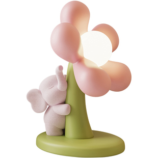 创意大象摆件小夜灯卧室床头灯生日礼物女生闺蜜实用的高级感小众