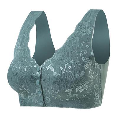 中年妇女大码无钢圈前孔胸罩50岁