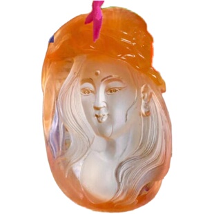 兮兮珠宝厂家促销 各种水晶九尾狐雕刻件毛衣链 车挂男女吊坠新款