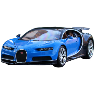 比美高1:18布加迪凯龙chiron 威龙 跑车仿真合金汽车模型男孩礼物