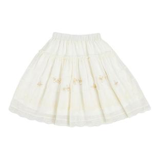 汉尚华莲[小轻絮]原创汉服国风百搭蕾丝半身裙短裙长款蛋糕裙