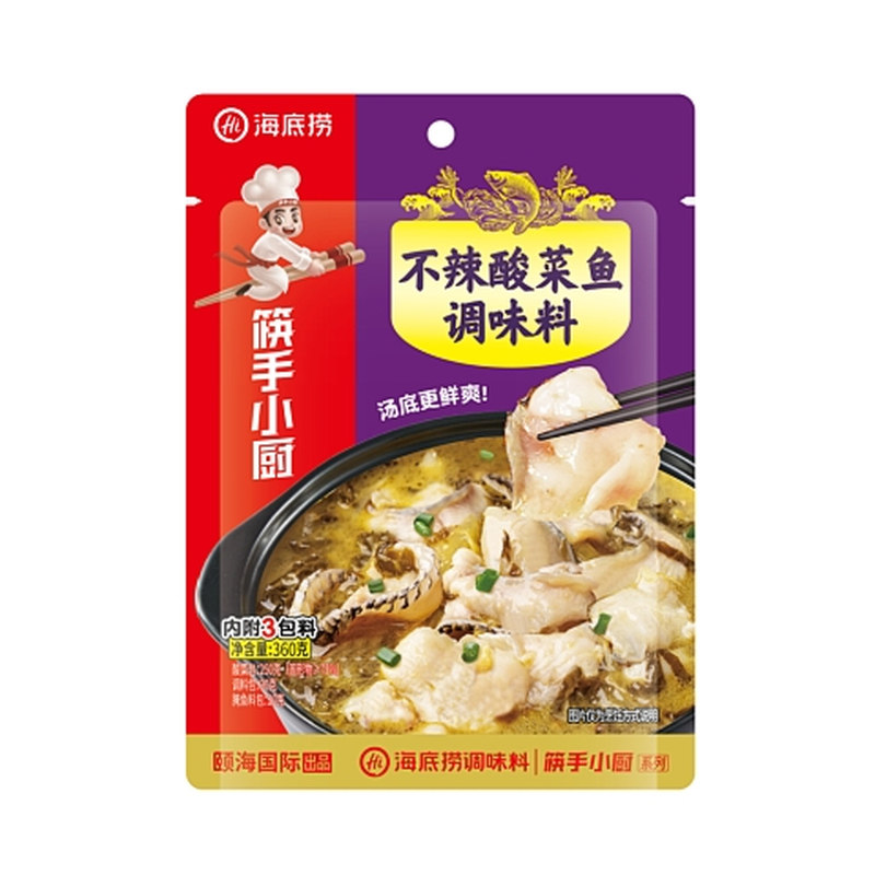 海底捞不辣酸菜鱼调料360克1袋