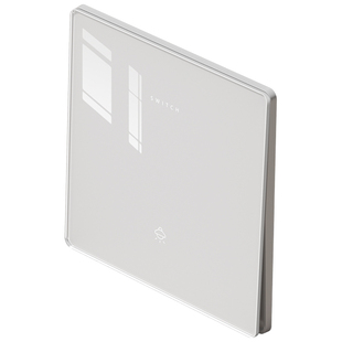 国际电工家用86型超薄钢化玻璃开关单开双控一开五孔插座面板暗装