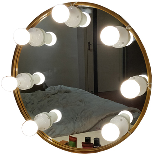 镜前灯化妆台灯梳妆台灯泡卫生间免打孔粘贴美颜化妆镜镜子补光灯